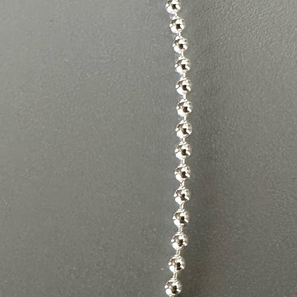 Sterling Silver Ball Bead Anklet - Picture 9 of 10